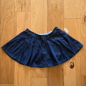 aerie Dark Blue Denim Mini Skirt